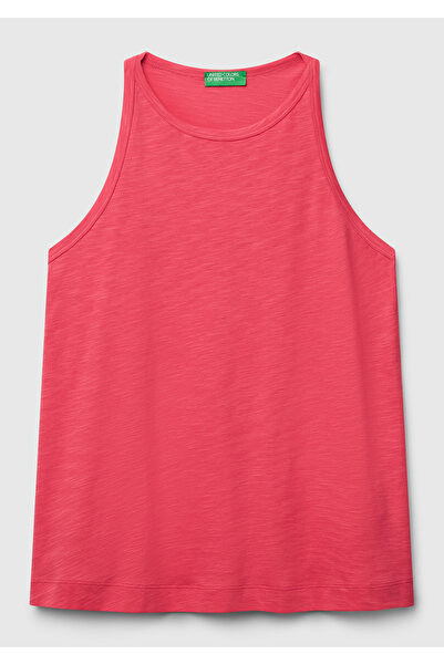 United Colors of Benetton Women's Orange Modal Blended Slub Undershirt