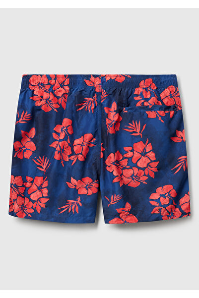 United Colors of Benetton Ανδρικό μπλουζάκι με μοτίβο μπλε ναυτικό με λεπτομέρεια τσέπης στην πλάτη