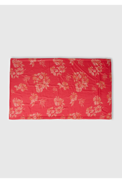 United Colors of Benetton Unisex Blue Mix Flower Patterned Double Sided Beach Towel