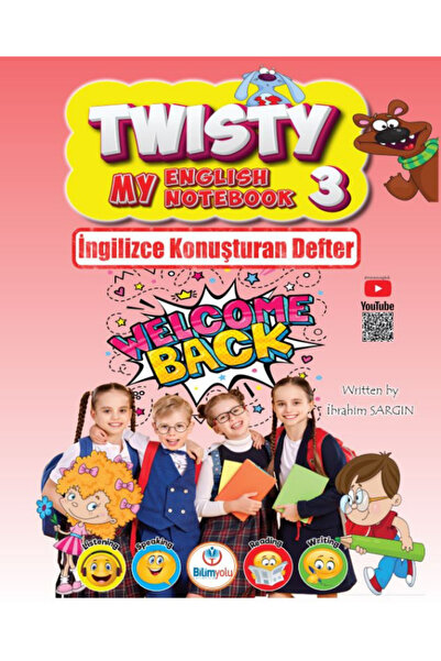 Bilimyolu Yayıncılık 3.Sınıf Twister English + Twisty İngilizce Konuşan Defter Seti İbrahim Sargın