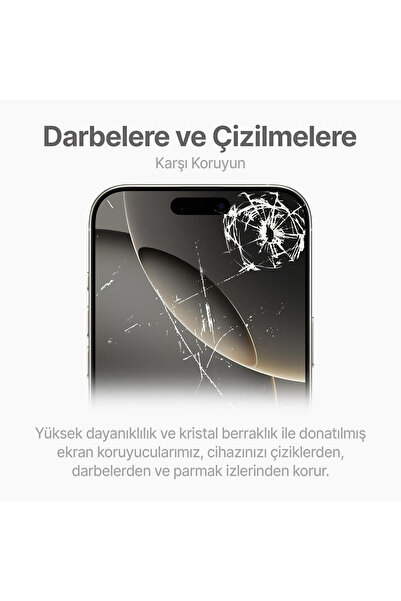 Fibaks iPhone 17 Pro Max Uyumlu Kolay Uygulama Aparatlı Siyah Çerçeveli Tam Kapatan Cam Ekran Koruyucu