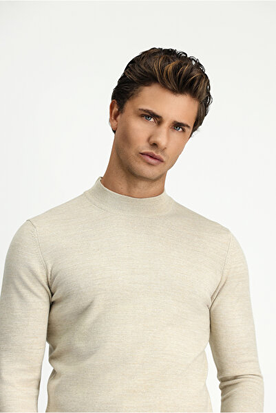 Kiğılı Half Turtleneck Regular Fit Woolen Knitwear Sweater