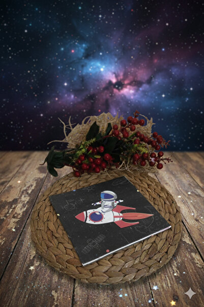 Deniz Party Store Șervețele de hârtie cu tematică Space Astronaut 33X33 CM 16...