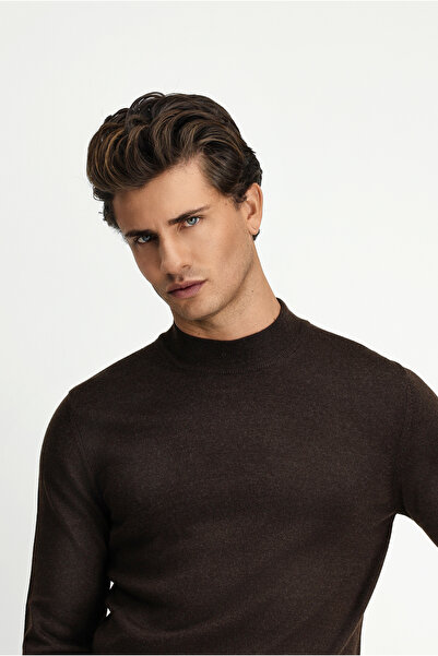 Kiğılı Half Turtleneck Regular Fit Woolen Knitwear Sweater