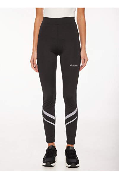 Discovery Expedition Siyah Kadın Baskılı Tayt D3WL-TYT2