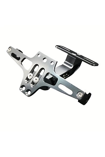 Choice حامل لوحة ترخيص الدراجة النارية الخلفي الفضي، حامل من سبائك الألومنيوم...