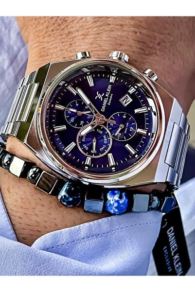 Daniel Klein Tüm Fonksiyonları Aktif Yeni Sezon Paslanmaz Çelik Erkek Saat Ve Bileklik Hediyeli