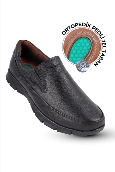 KAPTAN JUNIOR Ortopedik Topuk Masajlı Deri Kışlık Erkek Ayakkabı