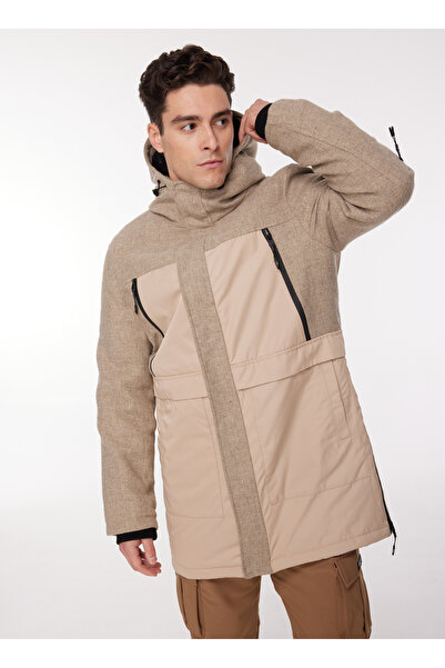 Discovery Expedition Bej Erkek Kapüşon Yaka Basic Kaban D3WM-KBN1