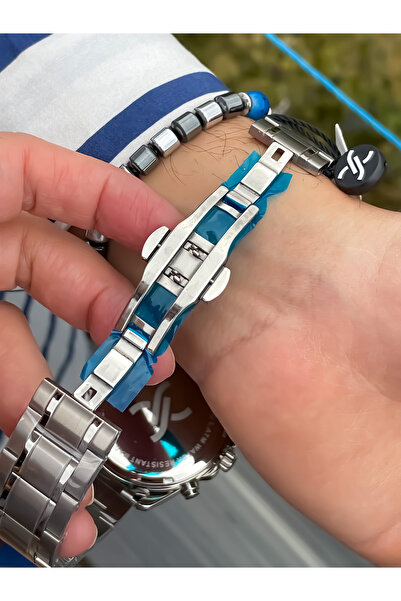 Daniel Klein Men's Steel Watch Bracelet - Multifunction with Calendar