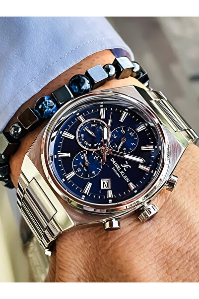 Daniel Klein Tüm Fonksiyonları Aktif Yeni Sezon Paslanmaz Çelik Erkek Saat Ve Bileklik Hediyeli