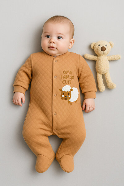 Renata's Unisex Baby Cute Lamb Embroidered 100% Cotton Soft Romper