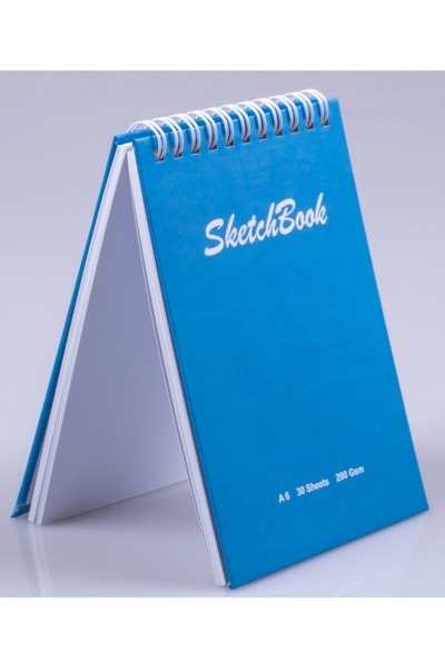 Pagos Yayınları A6 Hard Cover Sketchbook 200 Gr. 30 Sheets (60 Pages) 10.5 X 14.8 cm Sketchbook