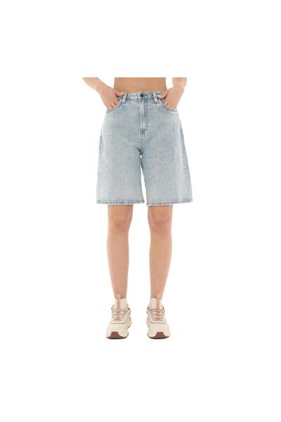 Timberland B0A67T7EPJ1-R Τζιν Σορτς Γυναικείο Σορτς και Μπλε Κάπρι