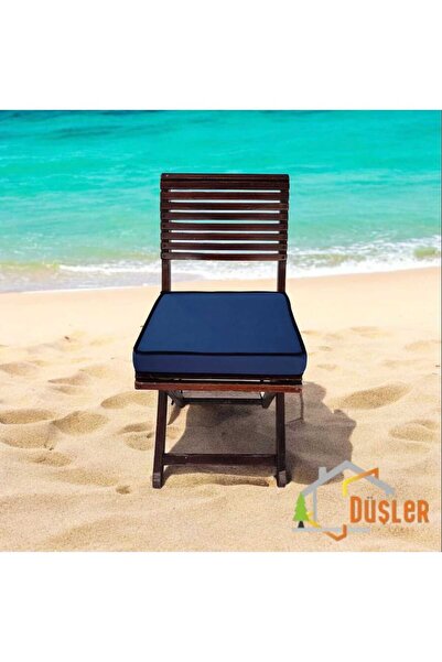 DÜŞLER EV TEKSTİLİ 40x40 Без візерунка Водо- та плямовідштовхуюча тканина Duck З блискавкою та шнурками Подушка для стільця 5 см