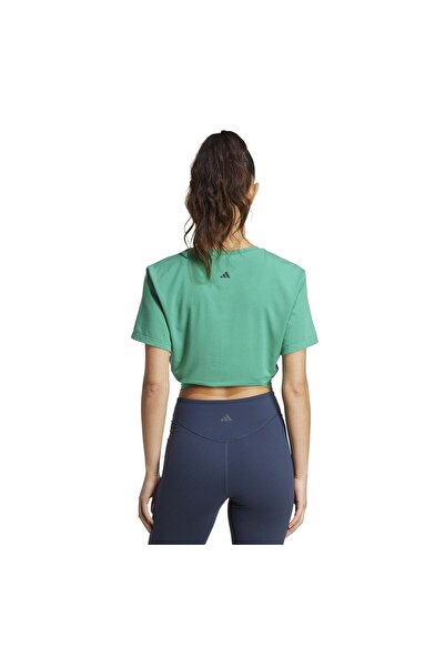 adidas JD4208-K Γυναικείο μπλουζάκι Yoga Tee Πράσινο