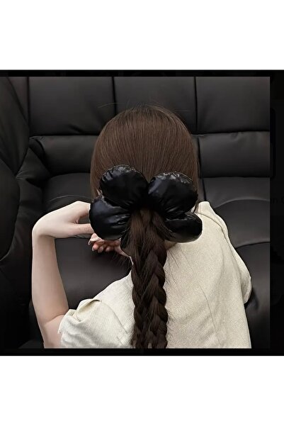 synshop Yeni moda scrunchie lüks dev pofuduk süngerli büyük papatya çiçek las...