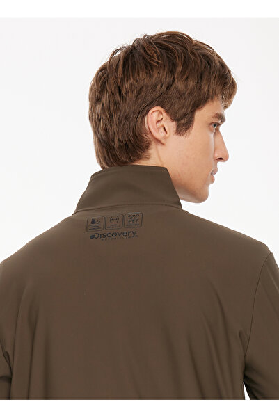 Discovery Expedition Haki Erkek Bato Yaka Relaxed Fit Sweatmont D3WM-SWT6