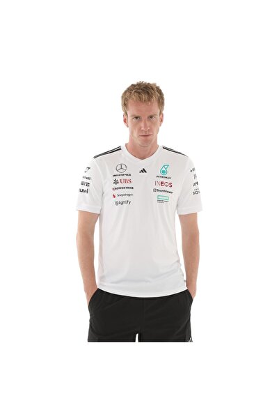 adidas JX5798-E Mercedes Dr Jsyw Rm Erkek T-Shirt Beyaz