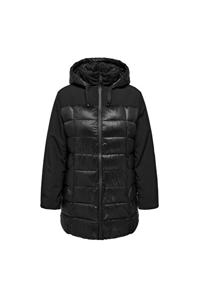 ONLY Black Women's Coat Carsophie Mix Puffer Otw