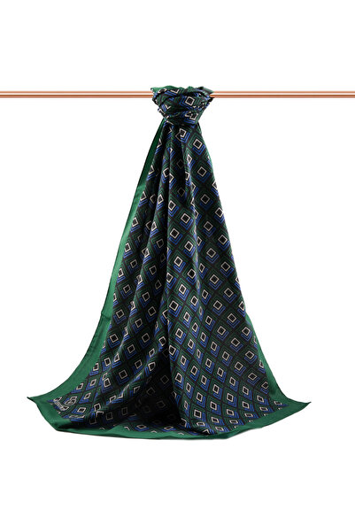 Vissona LÜKS MEDİNE İPEĞİ MİNİ MOTİF DESENLİ ZÜMRÜT YEŞİLİ - SAKS RENKLİ 75X1...