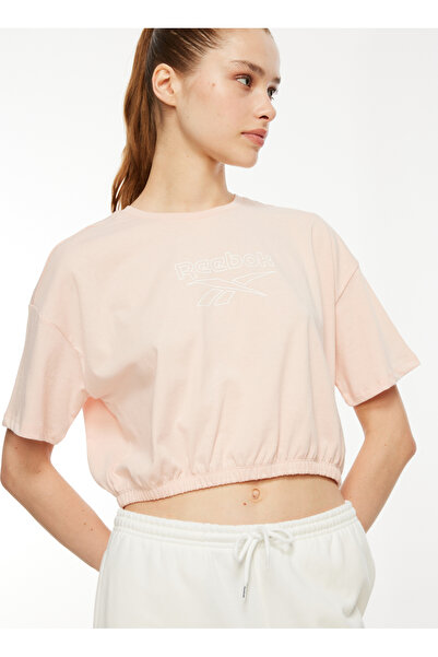 Reebok IM1797 IDENTITY ENERGY BO Açık Pembe Kadın Yuvarlak Yaka Normal Kalıp ...