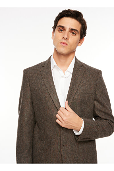 Fabrika Basic Kahve Erkek Düz Ceket F3WM-CKT178