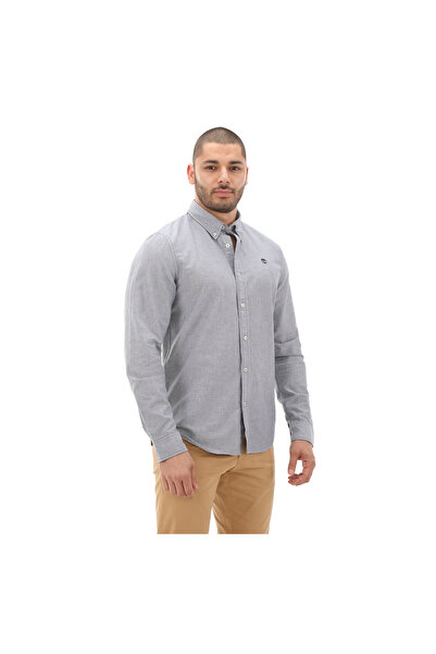 Timberland B0A6GPNB681-R Oxford Shirt Erkek Gömlek Gri