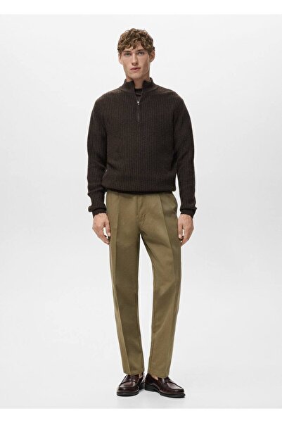 MANGO Man Pensli pamuklu pantolon