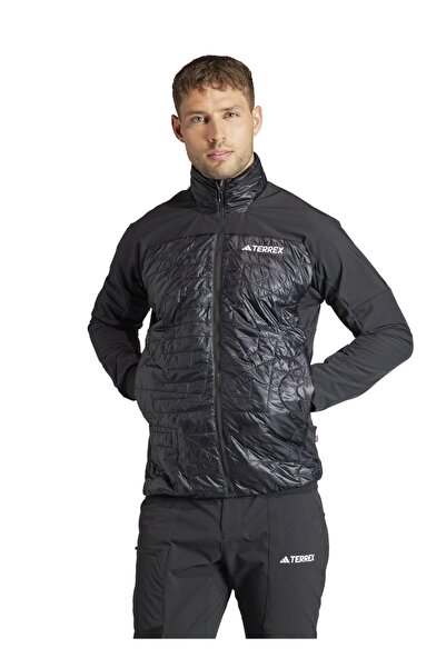 adidas Siyah Erkek Dik Yaka Terrex Mont IB4196-XPR VARIL HYB JACKET