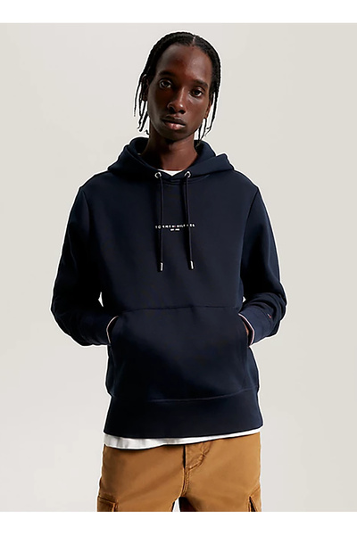 Tommy Hilfiger Kapüşonlu Mavi Erkek Sweatshirt MW0MW32673DW5