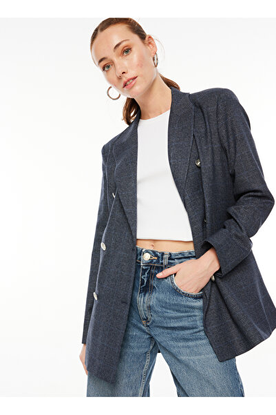 Fabrika Kruvaze Lacivert Kadın Blazer F3WL-CKT1