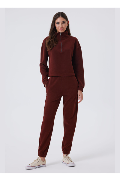 Lee Cooper سترة نسائية بياقة مزودة بسحاب 241 LCF 241015 ASTER KIREMIT