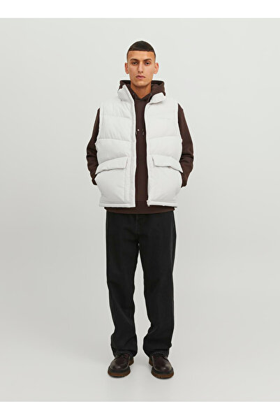 Jack & Jones Κρεμ ανδρικό γιλέκο 12238853_JORVESTERBRO BODYWARMER SN
