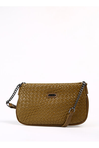 David Jones Yeşil Kadın 15x24x4 Çapraz Çanta CH21118