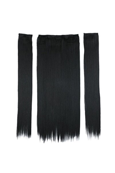 Mina Peruk Flat Half Moon + 2 Side Snaps - Black