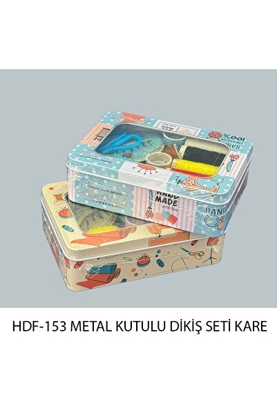 Tuhafix Metal Kutulu Kare Dikiş Seti