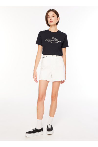 Dkny Jeans Yüksek Bel Normal İndigo Kadın Şort E2RL2779