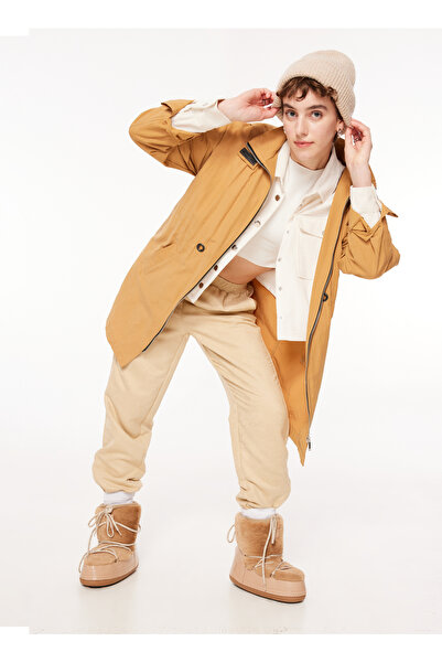 Aeropostale Yüksek Bel Normal Bej Kadın Pantolon A3WL-PNT9 Beden: L