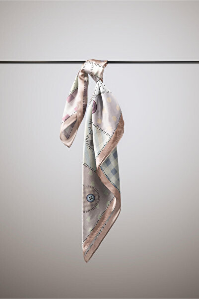 Modabutik E104 Patchwork Love Patterned Bandana