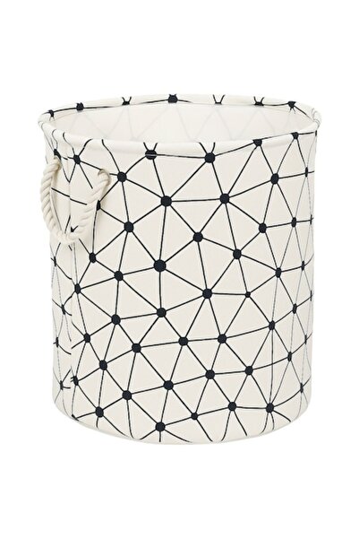 OEM Coș de depozitare multifuncțional jucării, rufe, cu mâner textil durabil, model geometric modern