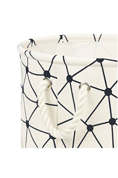 OEM Coș de depozitare multifuncțional jucării, rufe, cu mâner textil durabil, model geometric modern