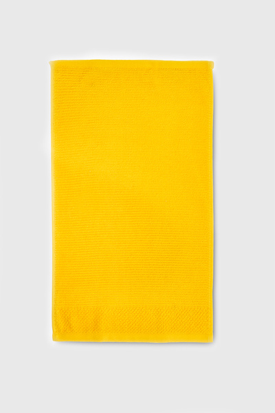 Benetton Home 3 Pieces Bath Towel Hand Face Body Yellow 100% Cotton 50X90 cm Hand Towel