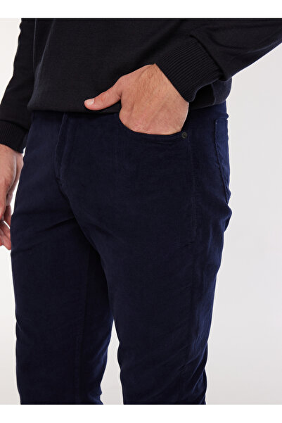 FABRIKA COMFORT Normal Bel Dar Paça Lacivert Erkek Chino Pantolon FC3WM-PNT337