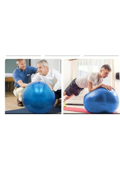 fitnessunion كرة تمارين مطاطية مضادة للإنفجار 55 سم