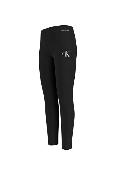 Calvin Klein Siyah Kız Çocuk Skinny Uzun Düz Tayt IG0IG02137BEH