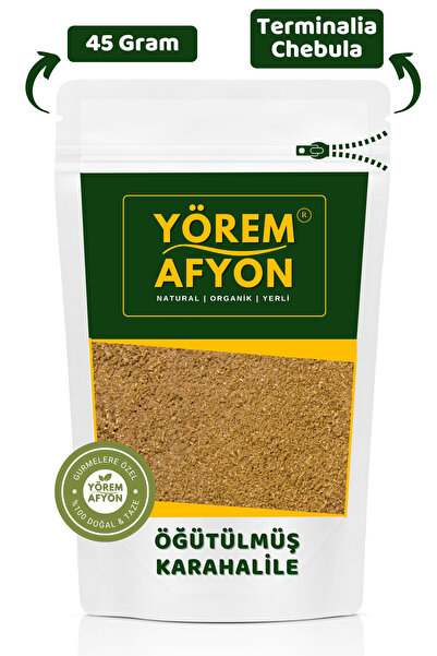 Gülçehre Geleneksel Tıbbın Hafıza İksri Doğanın Kara Mührü Hakiki Kara Halile Tozu {Terminalia Chebula} | 45G