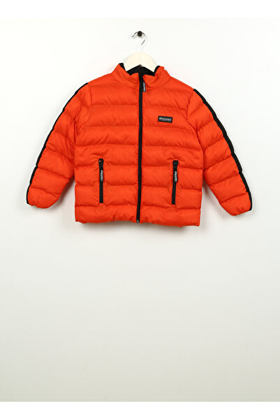 Discovery Expedition Turuncu Erkek Çocuk Dik Yaka Basic Kapitone Mont D3WB-MNT5