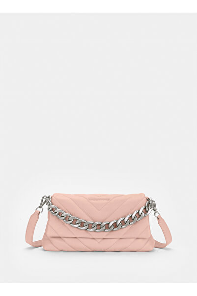 Les Visionnaires Pembe 16x7x30 Kadın Deri Omuz Çantası AYLAQUILTING9006