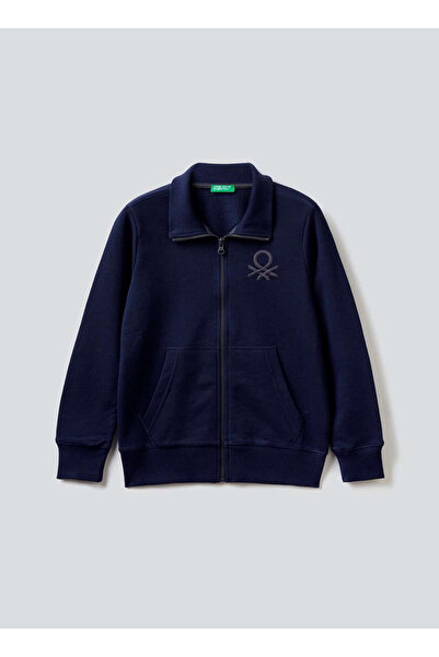 Benetton Erkek Çocuk Lacivert Sweatshırt 3J68C501B 252
